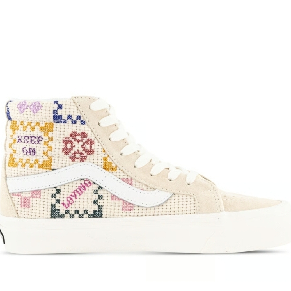 Vans Sk8 Hi 38 Dx Stitched Together Women 5.5 Anaheim White Blue 012026 - Picture 3 of 8